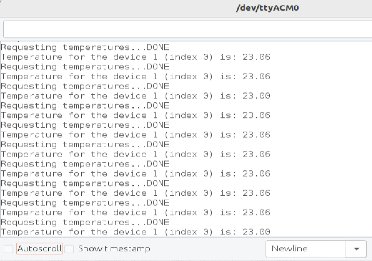 DS18B20 Output